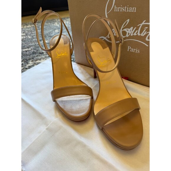 CHRISTHIAN LOUBOUTIN Miss Z 80MM Leather Sandals Blush color - Picture 2 of 8